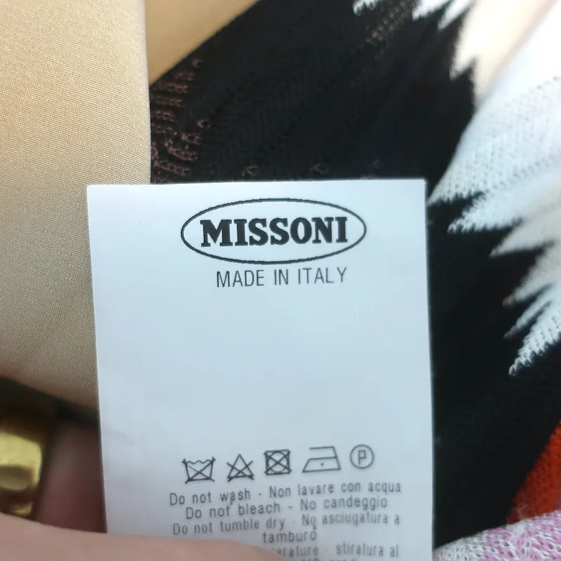 Missoni Colorblock Sleeveless Maxi Dress Multicolor Knit Size 42