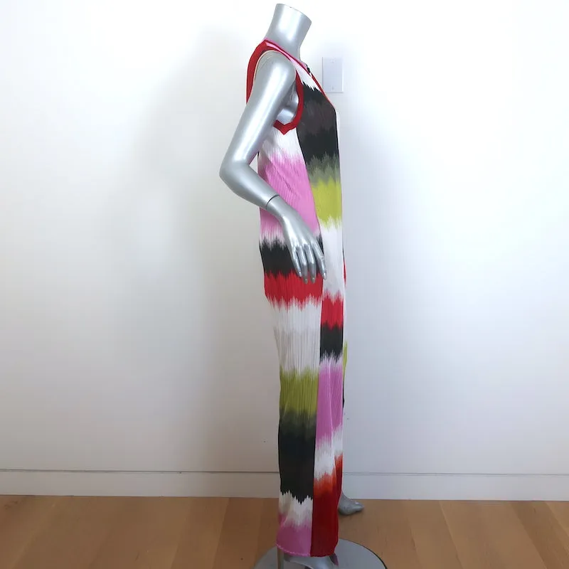 Missoni Colorblock Sleeveless Maxi Dress Multicolor Knit Size 42