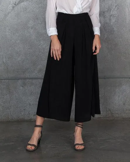 Morgan Carper Simi Silk Pants | Black - FINAL SALE