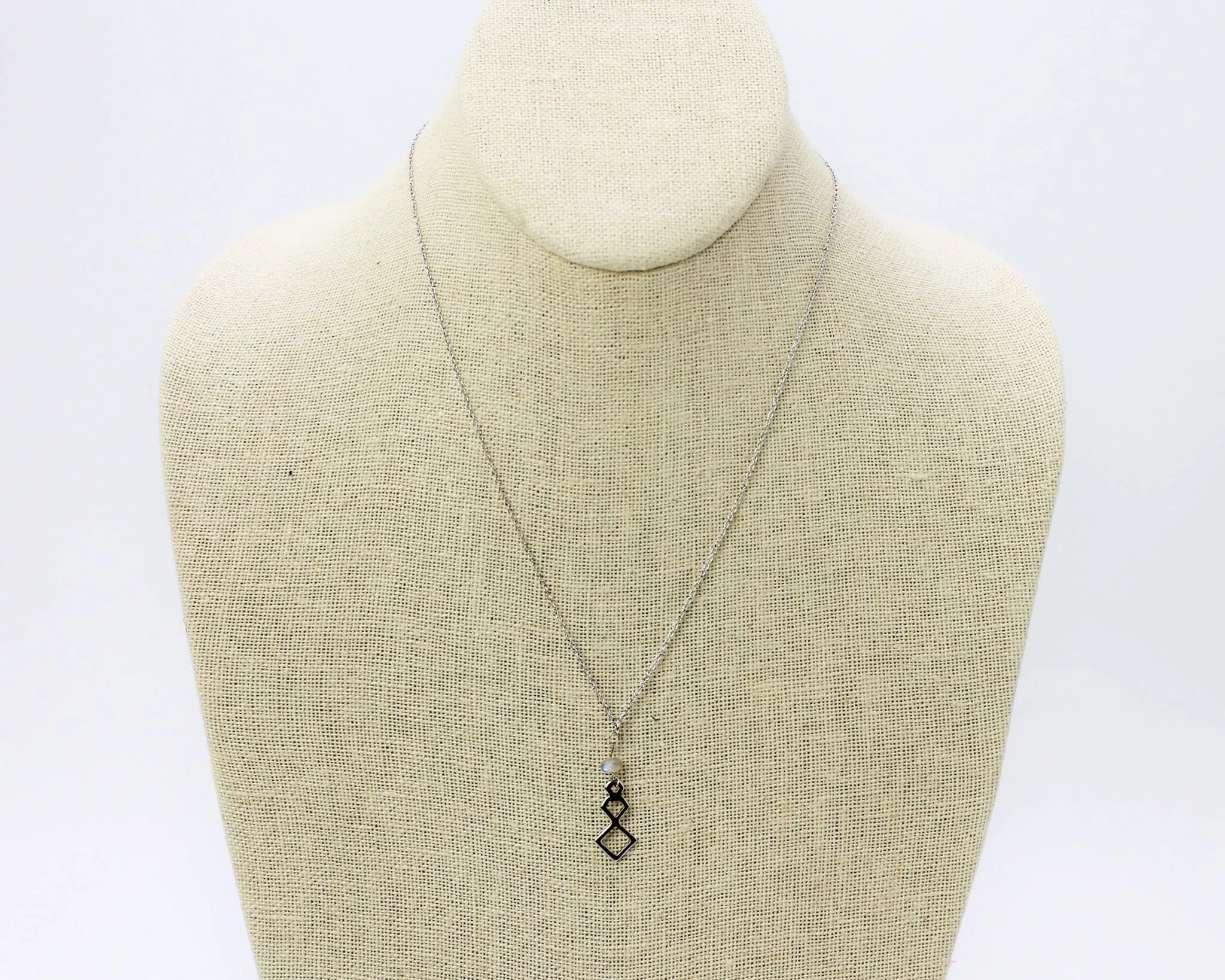 Muse Necklace Rhodium