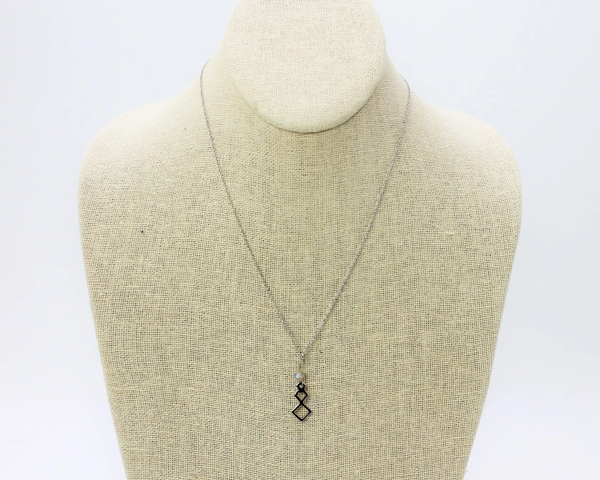 Muse Necklace Rhodium
