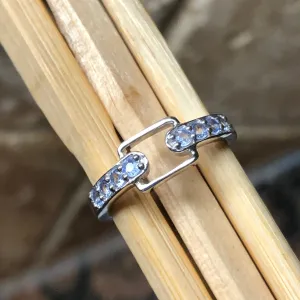 Natural Blue Tanzanite 925 Solid Sterling Silver Engagement Ring Size 6, 7, 8, 9