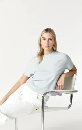 NATURAL CREW NECK TEE
