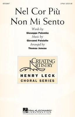 NEL COR PIU NON MI SENTO 2 PART TREBLE
