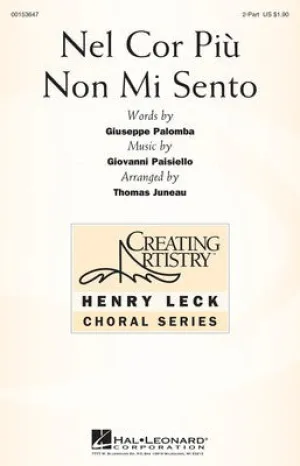 NEL COR PIU NON MI SENTO 2 PART TREBLE