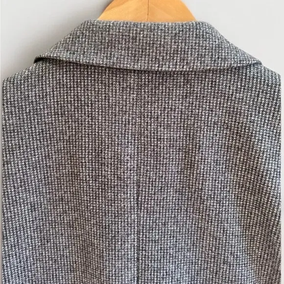 NEW Ann Taylor LOFT Women's Blazer Houndstooth Gray Lined Size 6 Business Attire