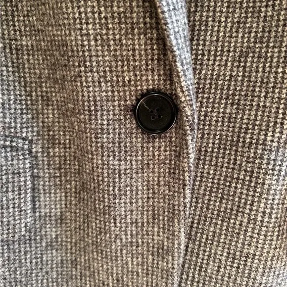 NEW Ann Taylor LOFT Women's Blazer Houndstooth Gray Lined Size 6 Business Attire
