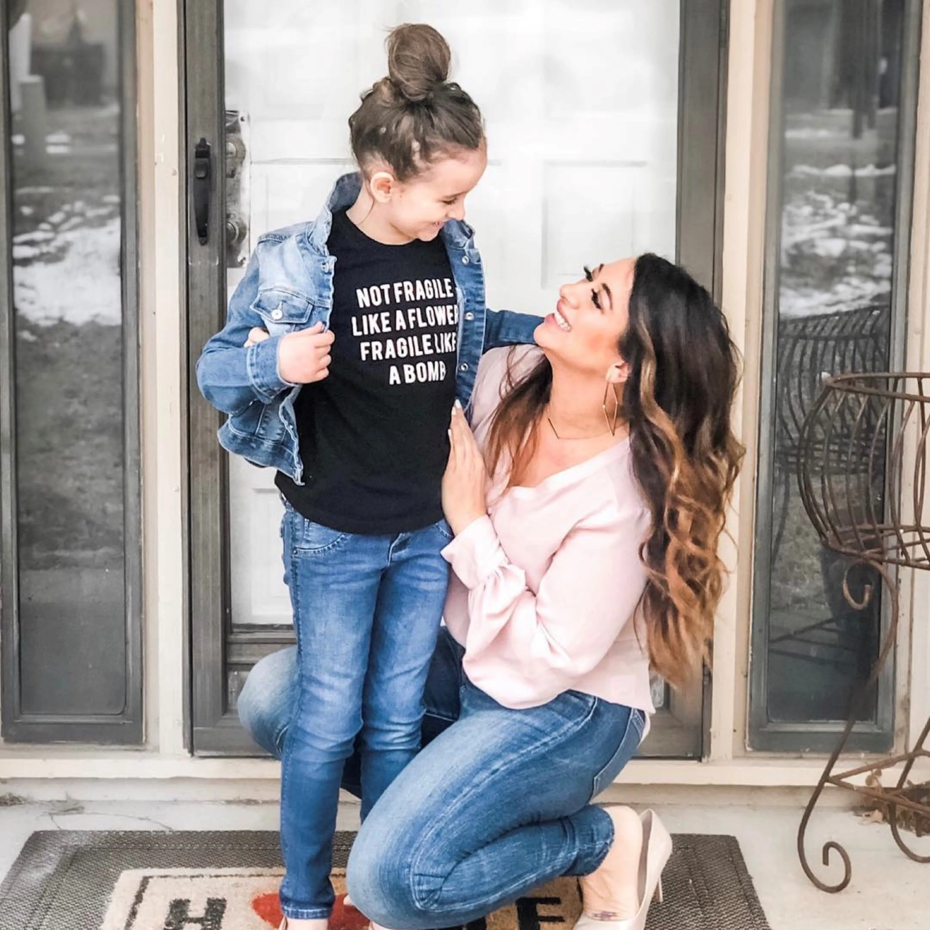 Not fragile like a flower shirt | Girl power Youth shirt