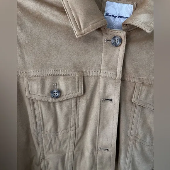 NWOT Tommy Bahama Women's Faux Suede Jacket in Size L