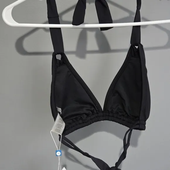 NWT Women's Bleu Rod Beattie Bikini Top Size 34B Black