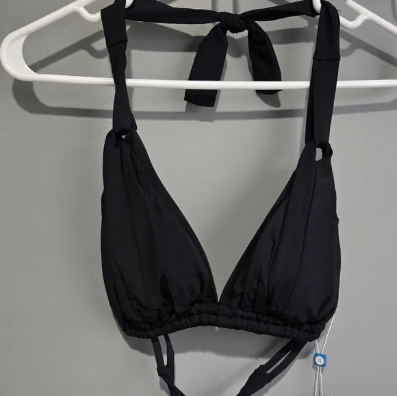 NWT Women's Bleu Rod Beattie Bikini Top Size 34B Black