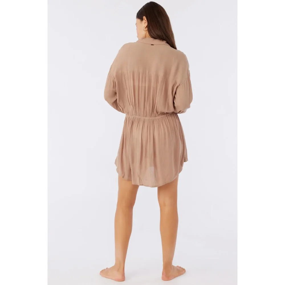 O'NEILL CAMI MINI COVERUP DRESS ALMOND