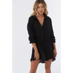 O'NEILL CAMI MINI COVERUP DRESS BLACK