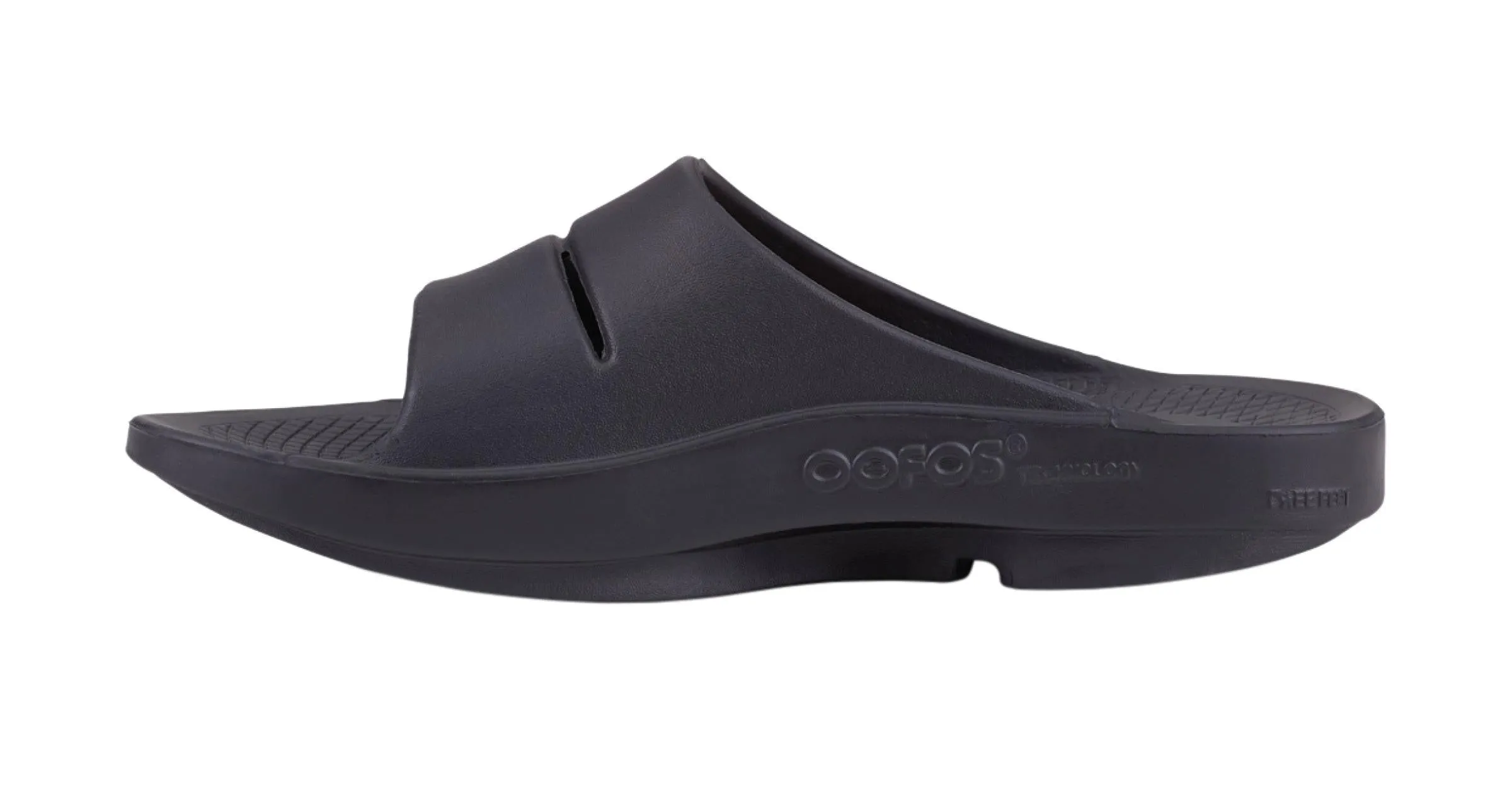 OOFOS Women's OOahh Sport Slide - Black Matte