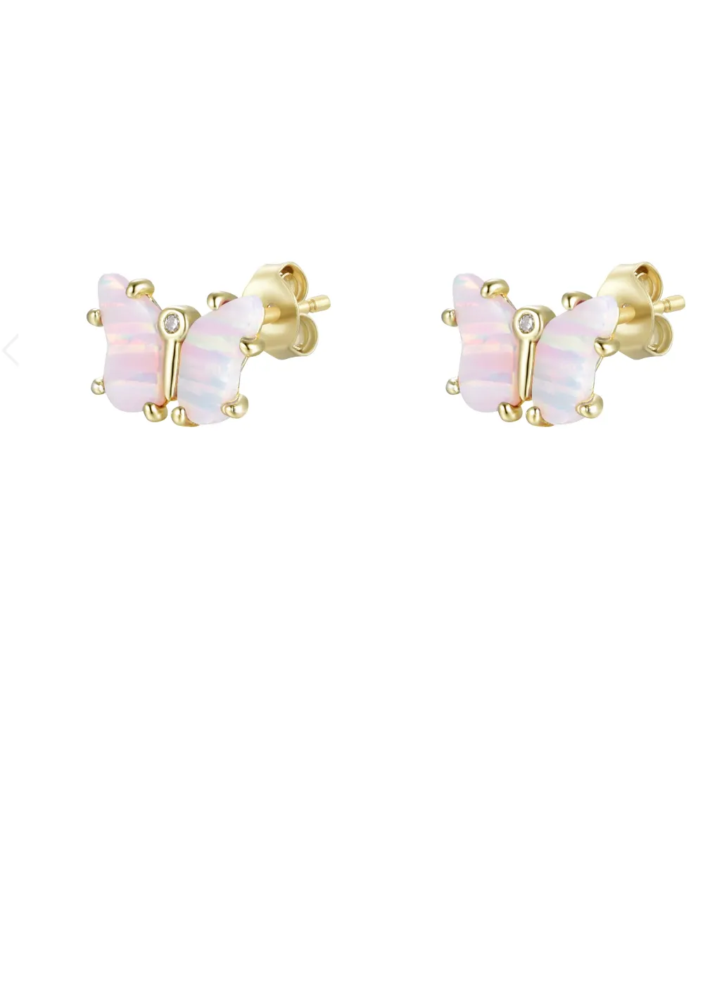 OPAL BUTTERFLY STUD EARRINGS