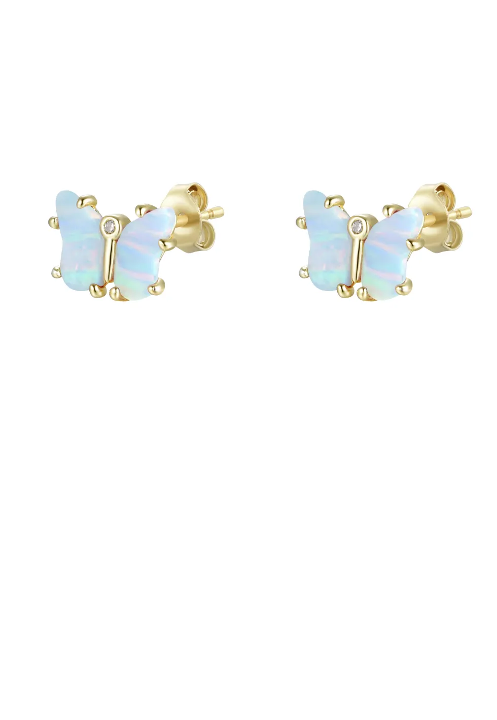 OPAL BUTTERFLY STUD EARRINGS