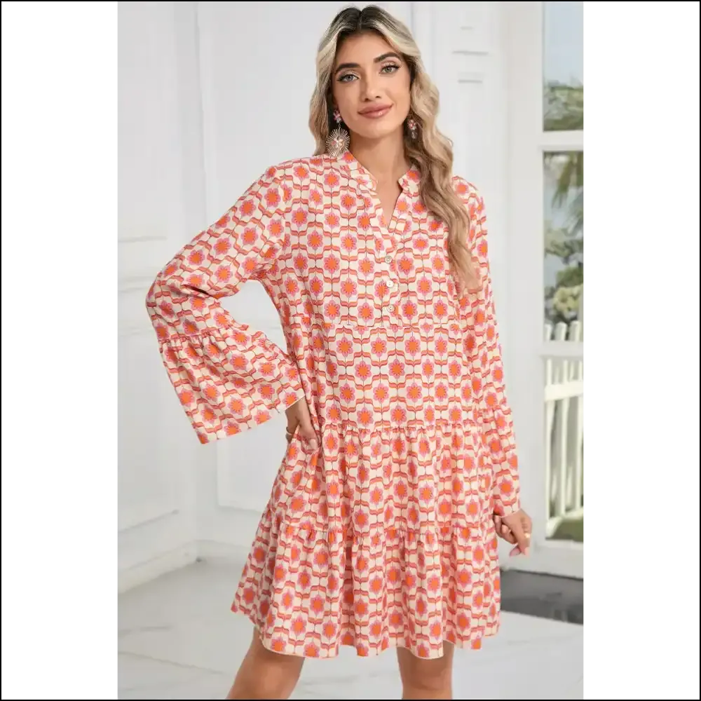 Orange Floral Mini Dress: Needful Things' "Oops! I'm Adorable" 🌼