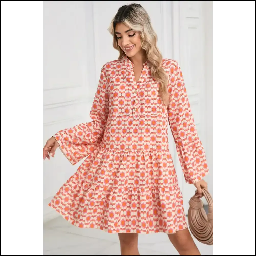 Orange Floral Mini Dress: Needful Things' "Oops! I'm Adorable" 🌼