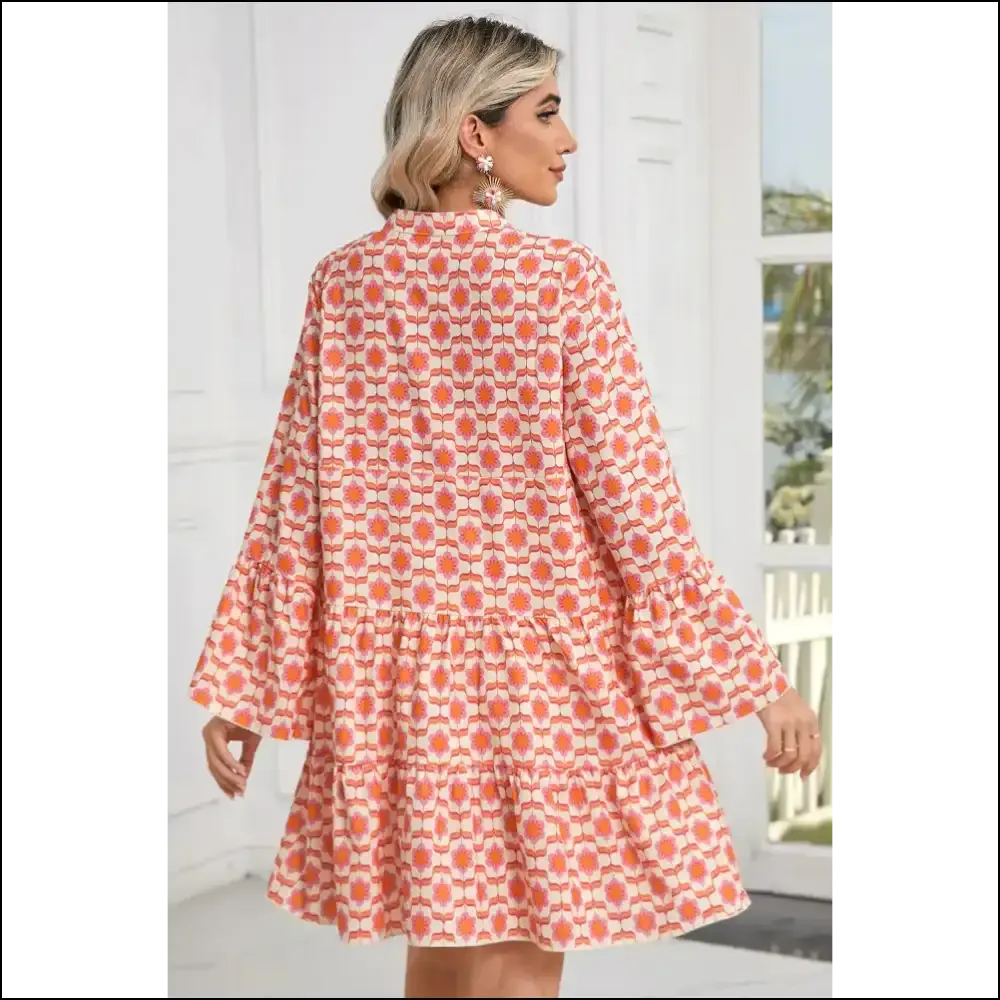 Orange Floral Mini Dress: Needful Things' "Oops! I'm Adorable" 🌼