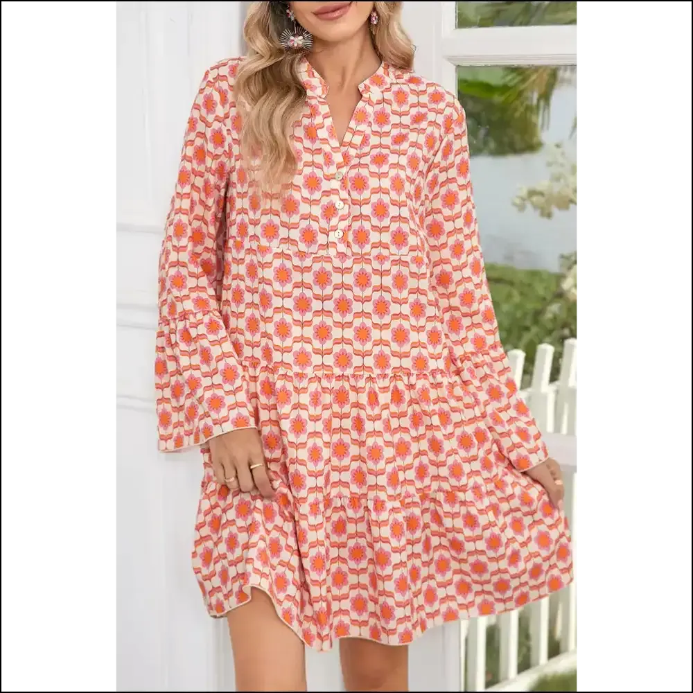 Orange Floral Mini Dress: Needful Things' "Oops! I'm Adorable" 🌼