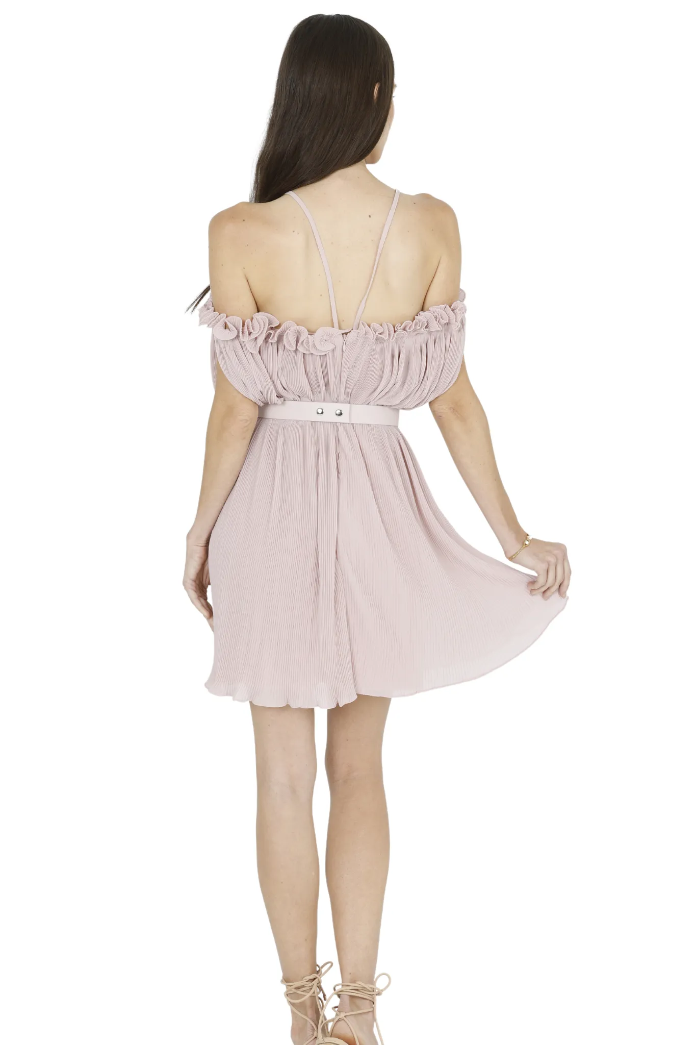 Oriella Sleeveless Mini Dress (Pink)