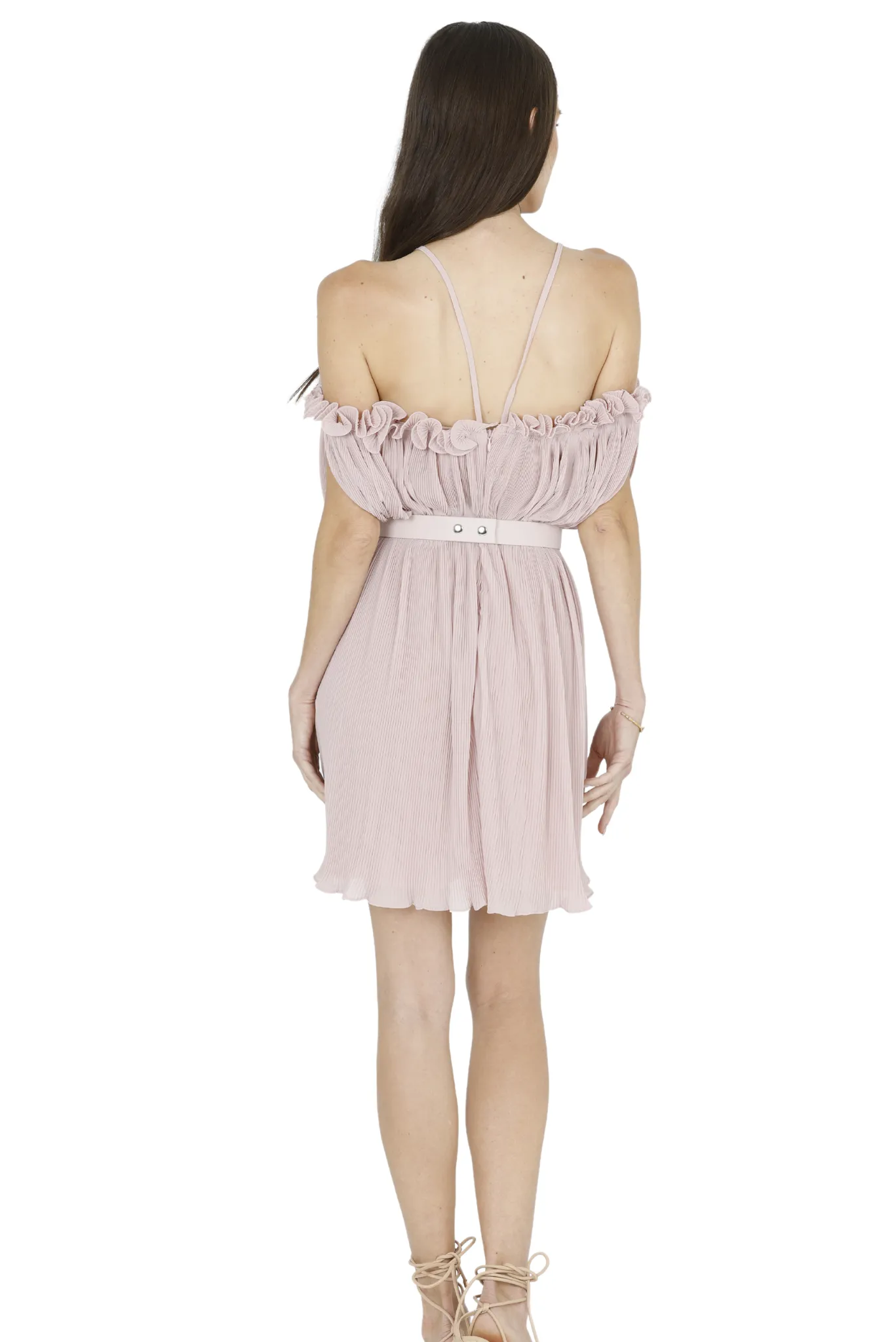 Oriella Sleeveless Mini Dress (Pink)