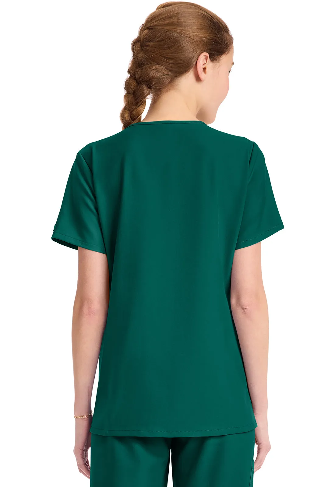 Originals Ultra CK954A Women's Tuck-in V-Neck Top Hunter Green