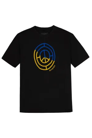 Peace 4 Ukraine Women's Organic Cotton T-Shirt | Black