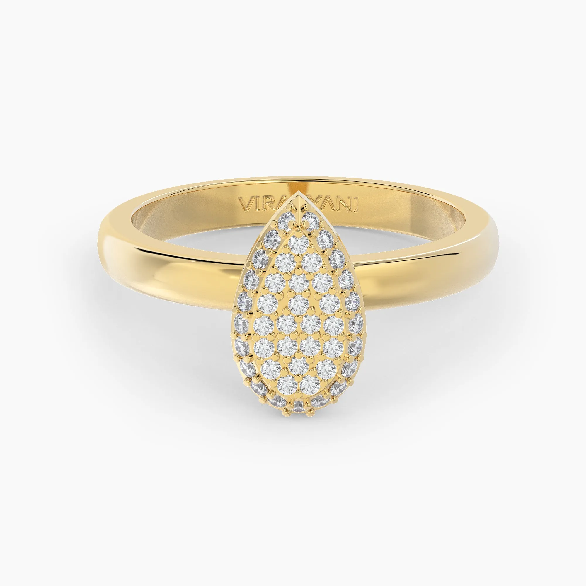Pear Shaped AMoré Pavé Ring With 0.35 ct. Diamonds