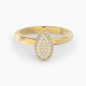 Pear Shaped AMoré Pavé Ring With 0.35 ct. Diamonds