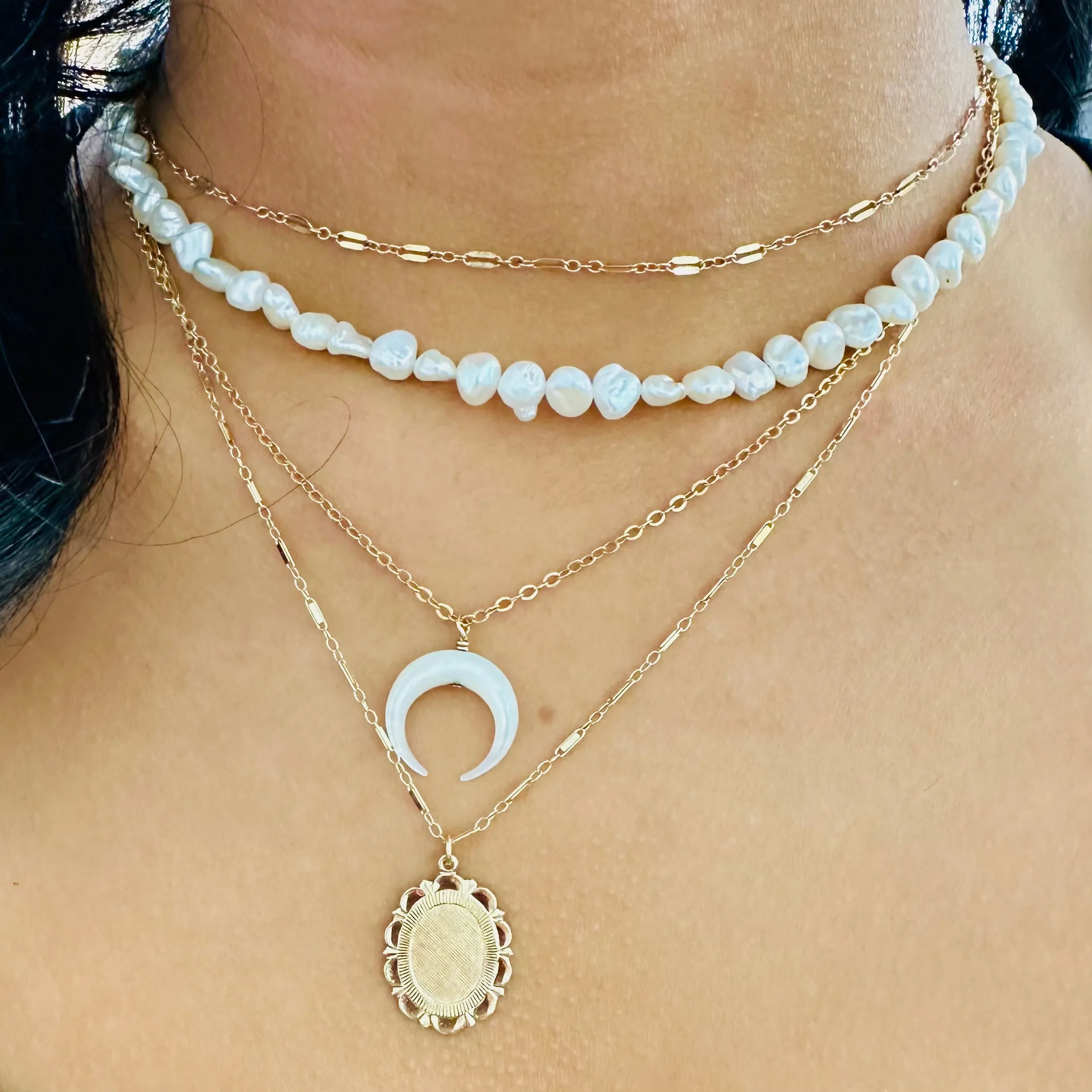 Pearly Blossom Necklace