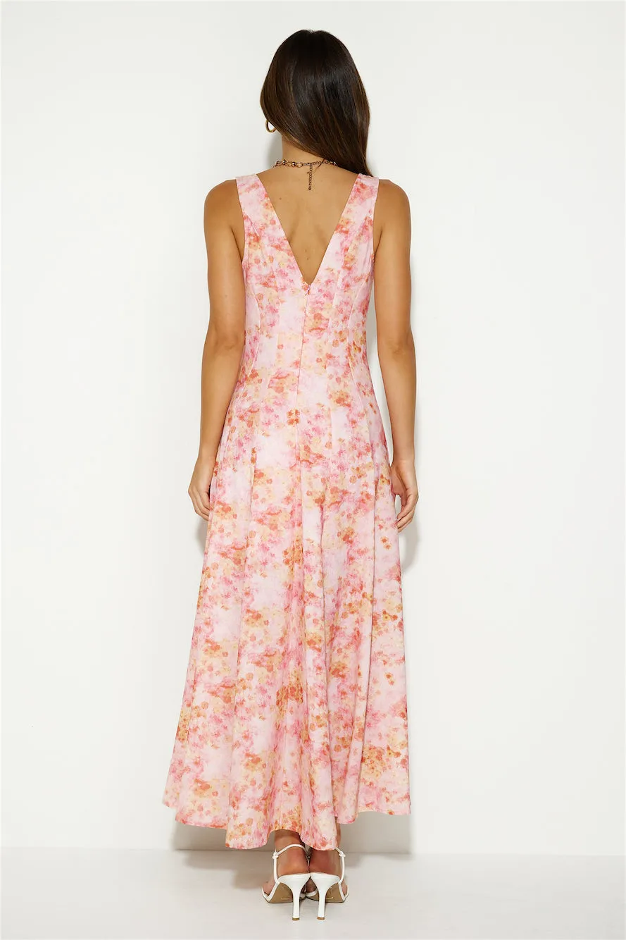 Perfectly Professional Midi Dress Pink
