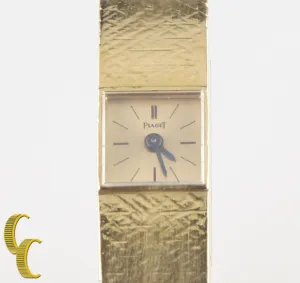Piaget Women's Solid 18k Yellow Gold Vintage Delicate Hand-Winding Watch