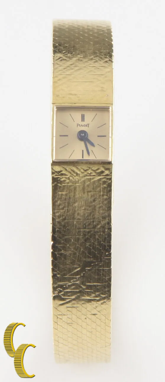 Piaget Women's Solid 18k Yellow Gold Vintage Delicate Hand-Winding Watch