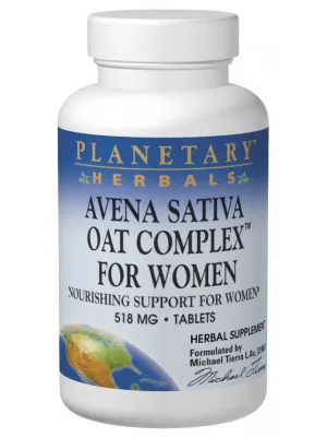 Planetary Herbals, Avena Sativa Oat Complex for Women, 50 ct