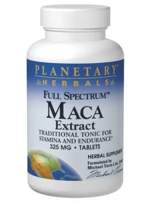 Planetary Herbals, Maca Ext 325mg Full Spectrum Std 0.6% Macamides & Macaenes, 30 ct