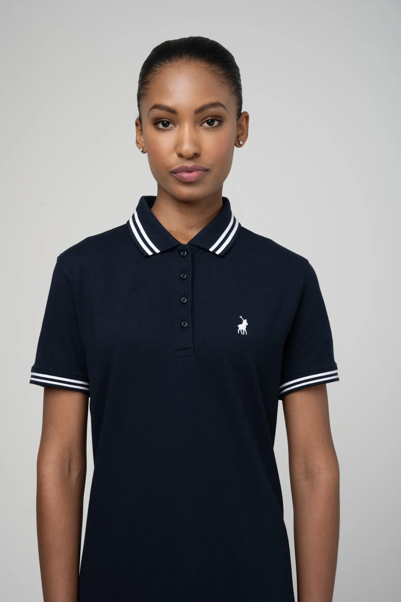 Polo Women Leah Short Sleeve Golfer Dress Navy