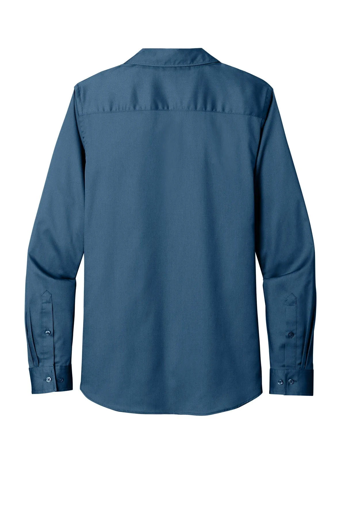 Port Authority Women's Long Sleeve SuperPro ReactTwill Shirt. LW808 Regatta Blue