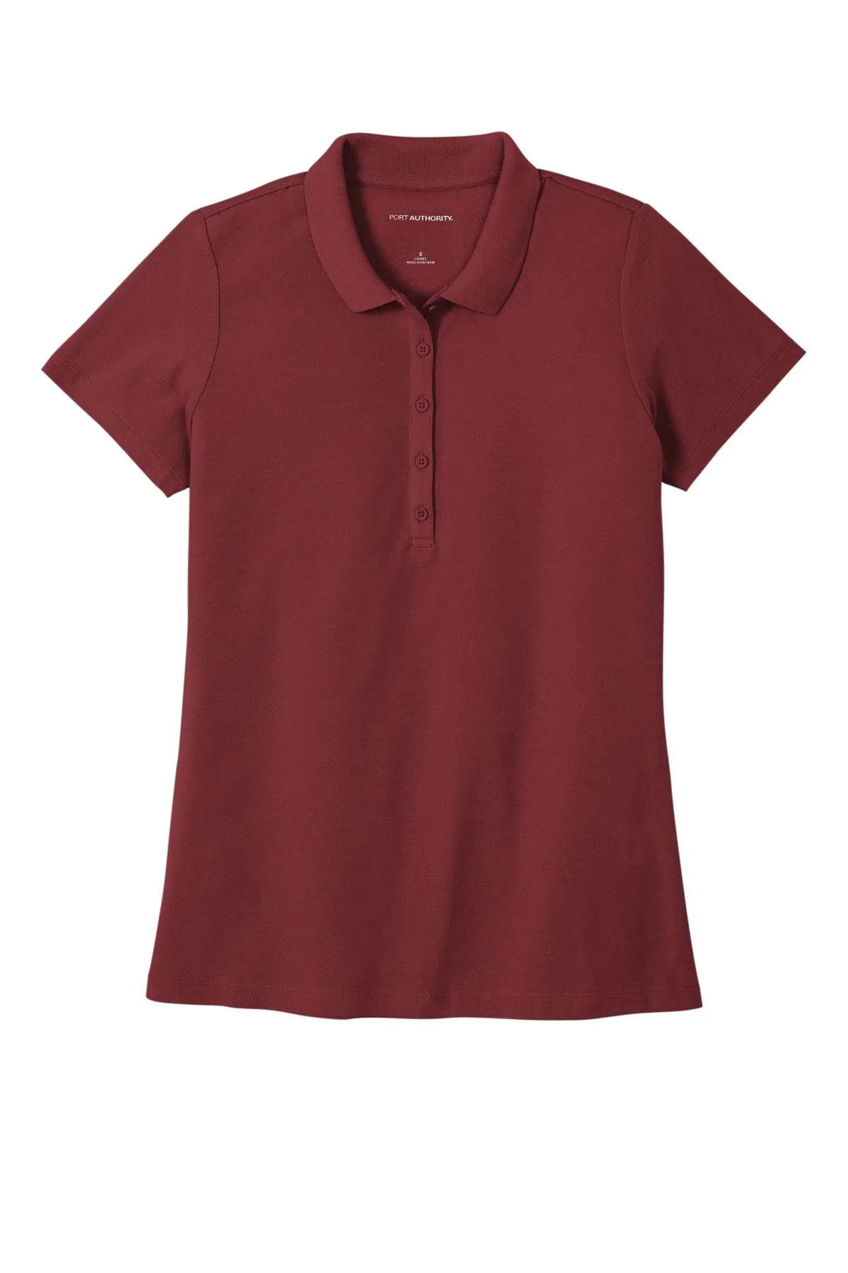 Port Authority Women's SuperPro React  Polo. LK810 Burgundy