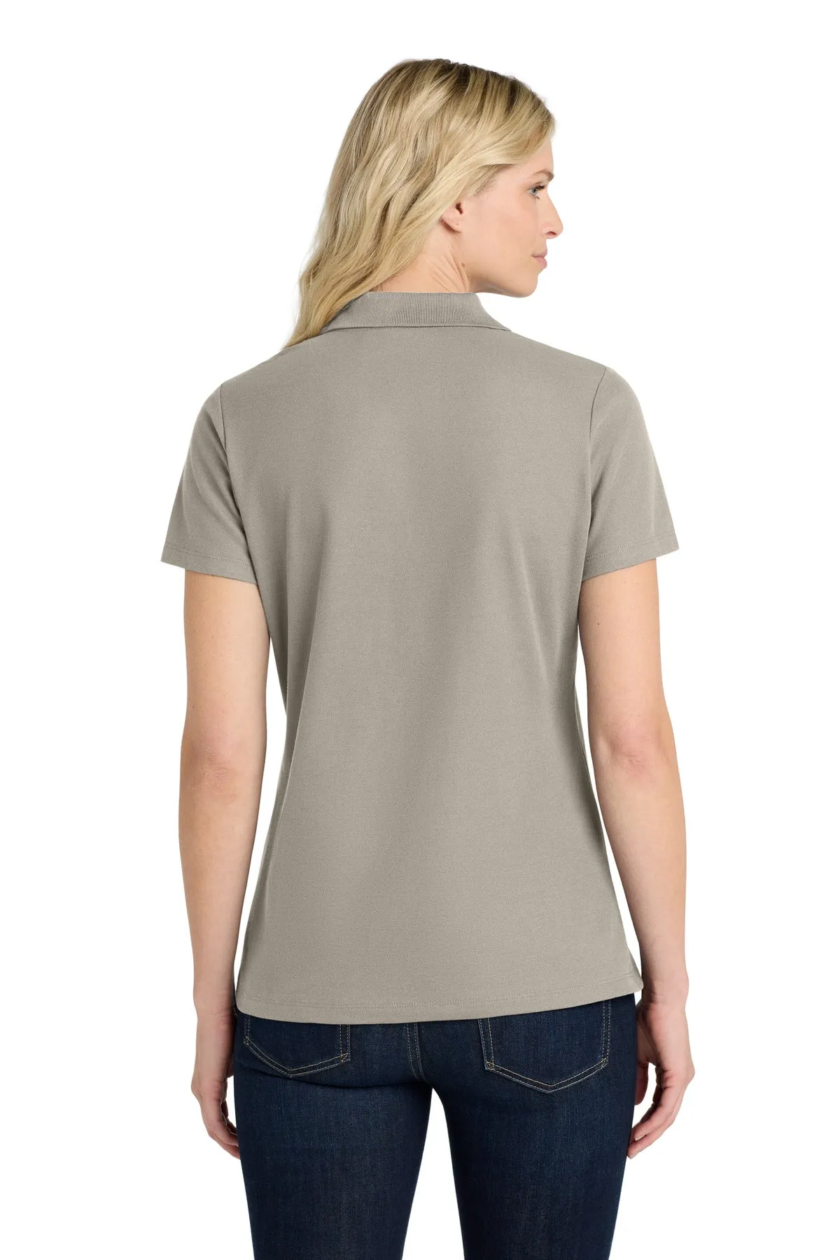 Port Authority Women's SuperPro React  Polo. LK810 Gusty Grey