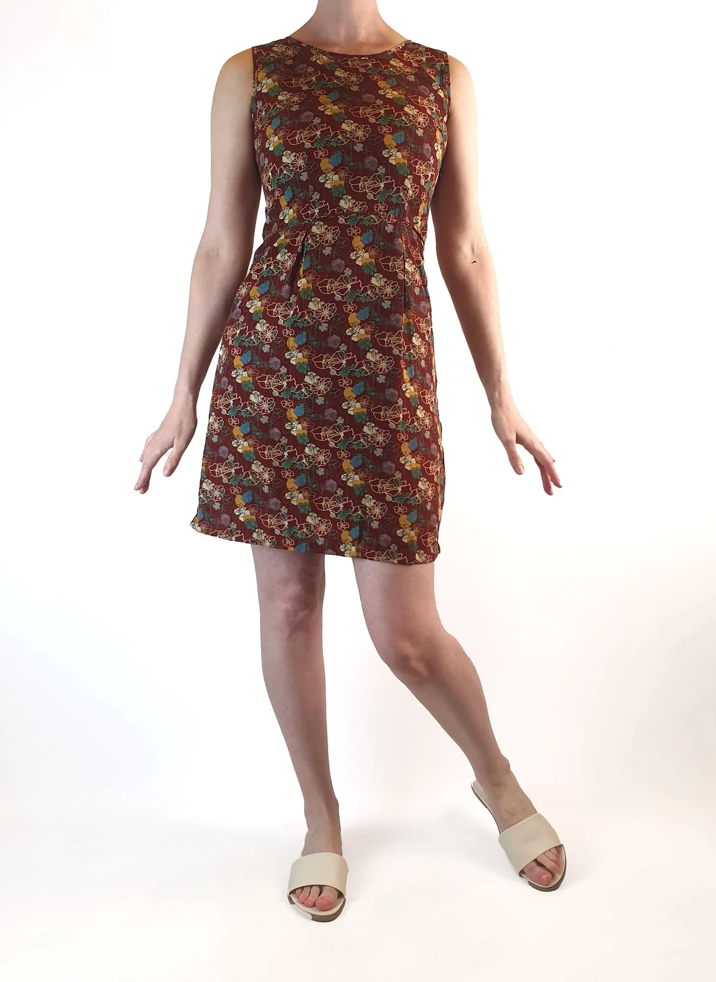 Princess Highway red unique print sleeveless dress size 6