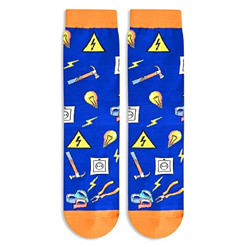 Professional Electrician Gifts, Unisex Electrician Socks, Electrical Engineering Gifts, Ideal Gifts for Men Women, Gifts for Professional Electricians
