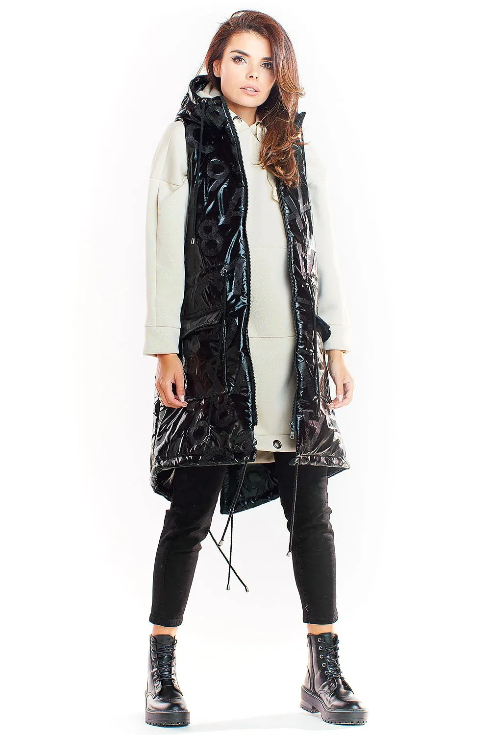 Quilted Hooded Gilet with Pockets