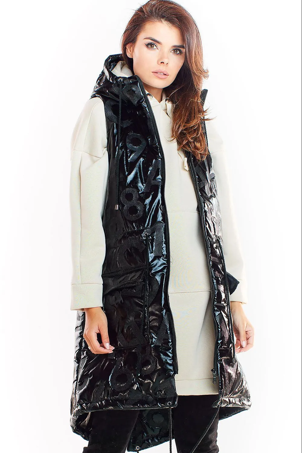 Quilted Hooded Gilet with Pockets