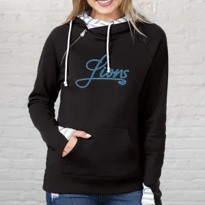 "Home Team" Women's Striped Double Hood Pullover