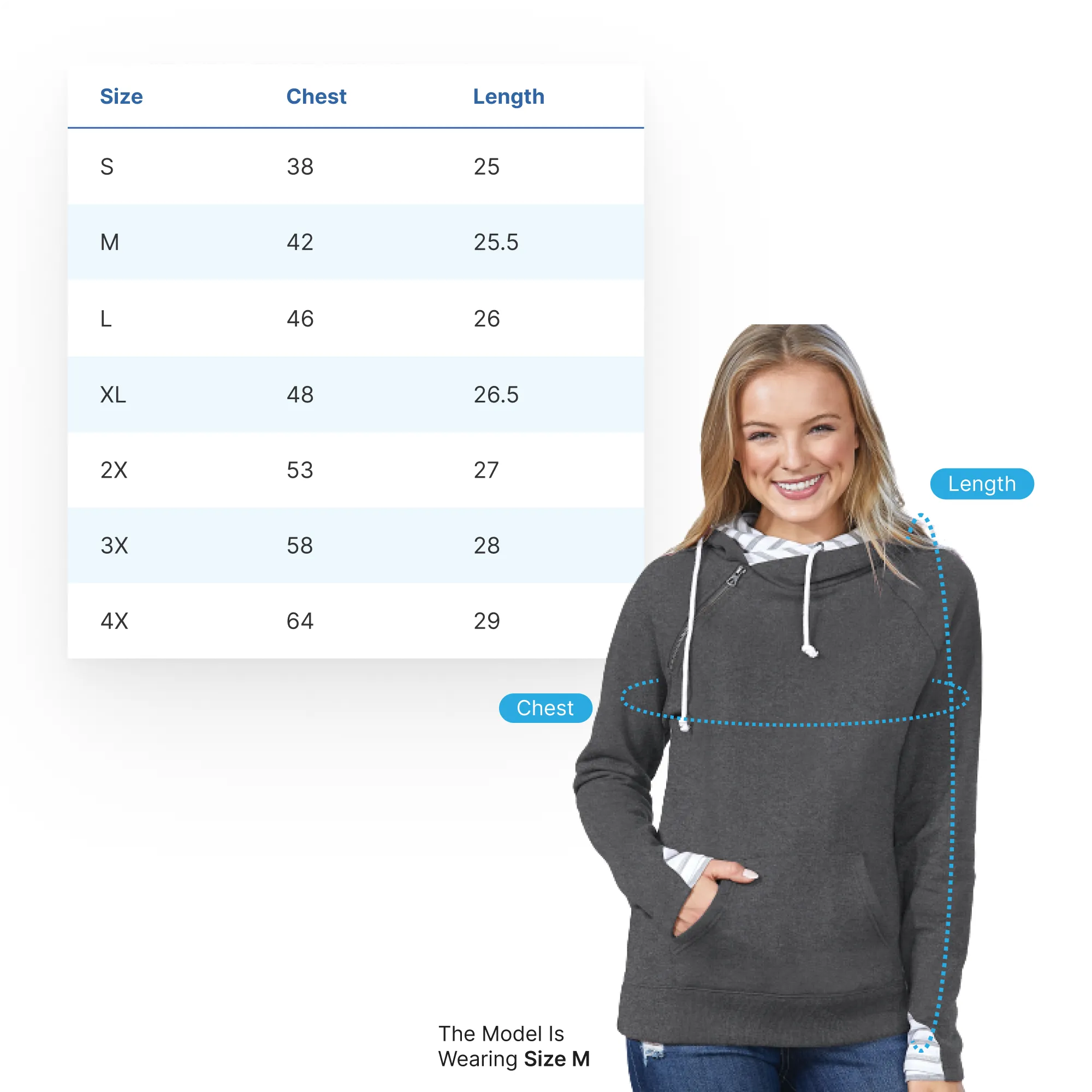 "Michigan Rocks Petoskey Stone" Women's Striped Double Hood Pullover