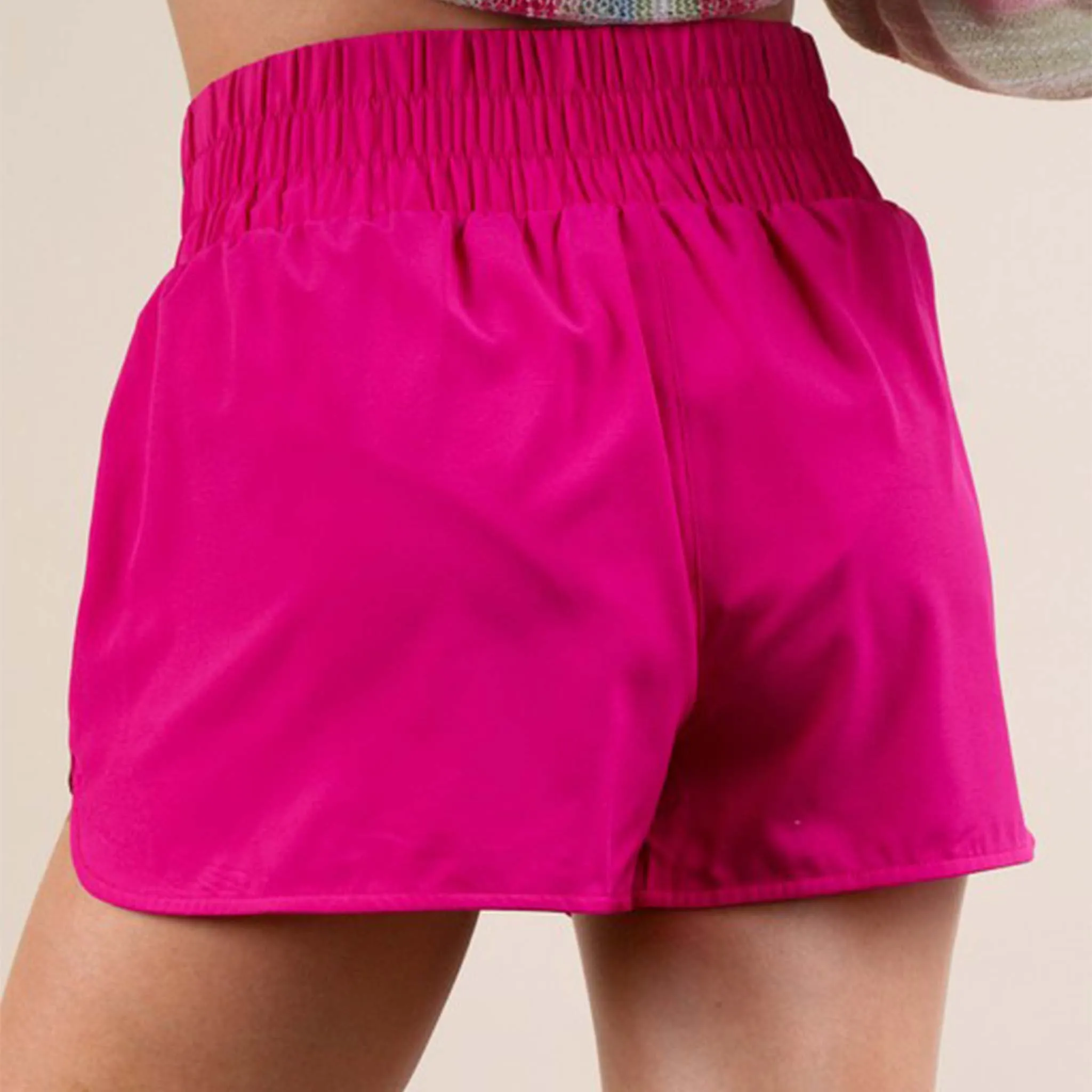 Racer Stripe Smocked Shorts
