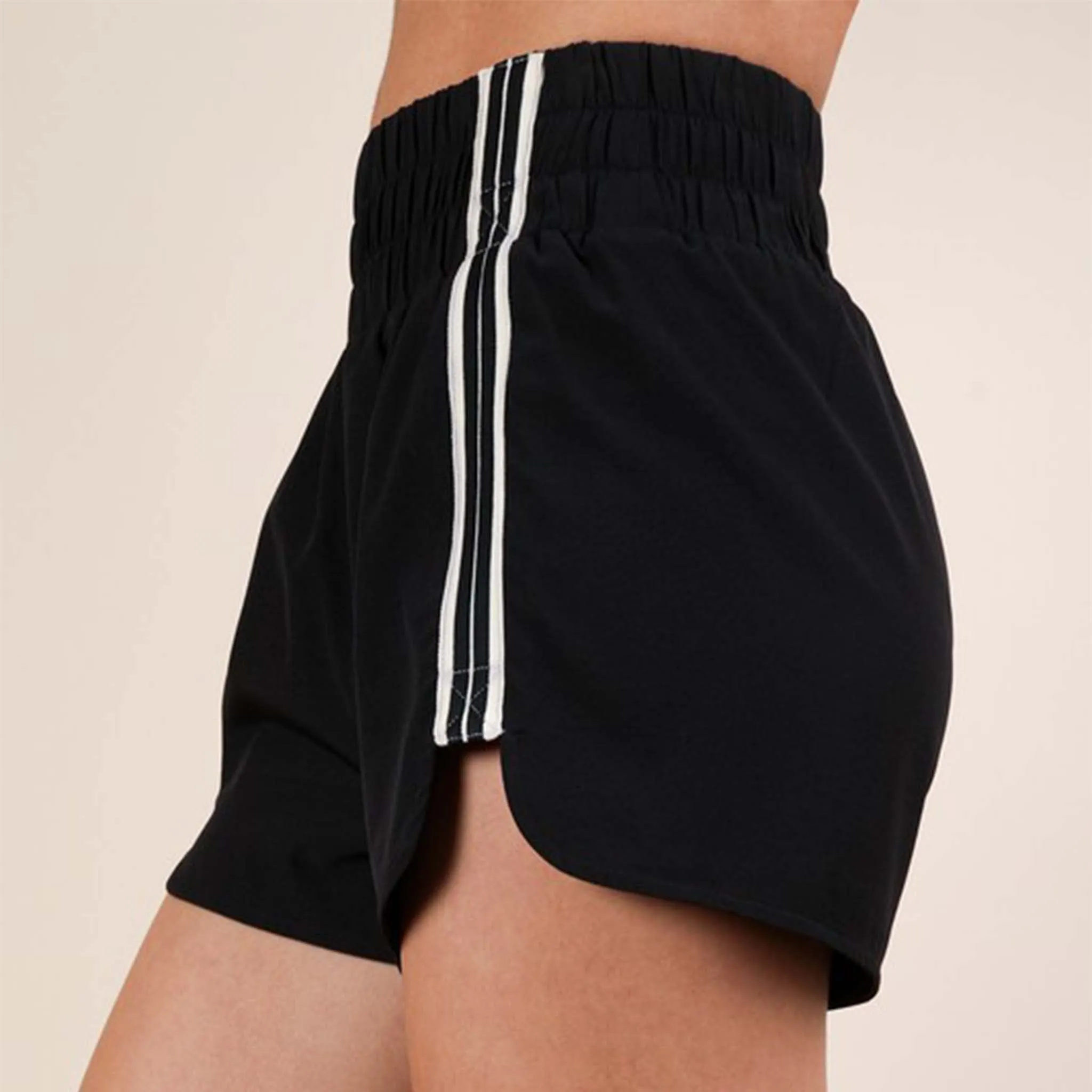Racer Stripe Smocked Shorts