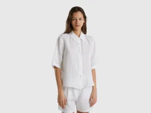 Regular Fit Collared Neck Solid Shirt