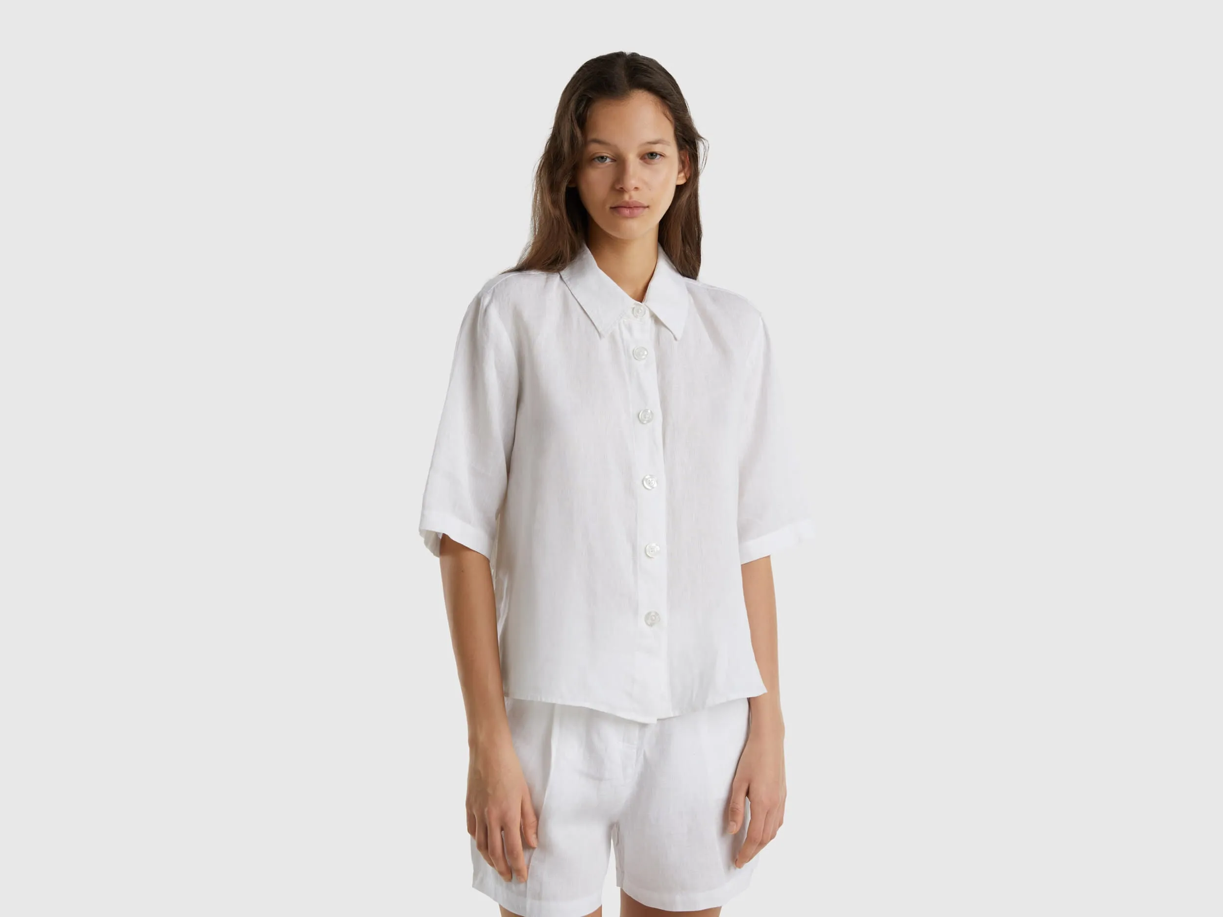 Regular Fit Collared Neck Solid Shirt